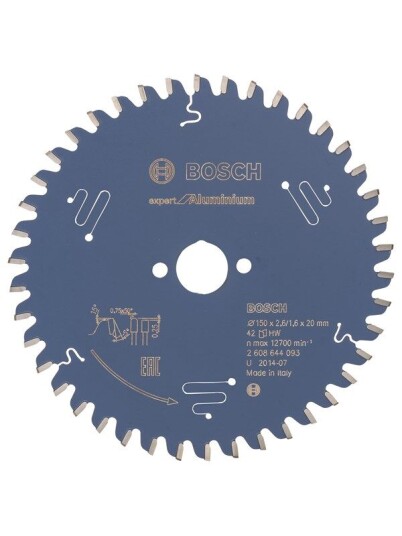 Bosch Expert Sirkelsagblad 150 mm for Aluminium med 42 Tenner Bosch Expert Sirkelsagblad 150 mm for Aluminium med 42 Tenner