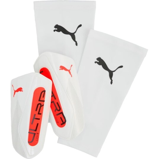 Puma Ultra Light Sleeve Leggbeskytter Puma White/Glowing Red S Puma Ultra Light Sleeve Leggbeskytter Puma White/Glowing Red S