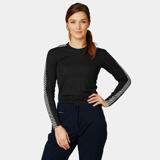 Helly Hansen Dame HH Lifa Crew Performance Basislag Svart XL
