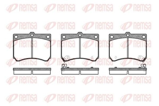 Bremseklosser REMSA 0333.02 Bremseklosser REMSA 0333.02