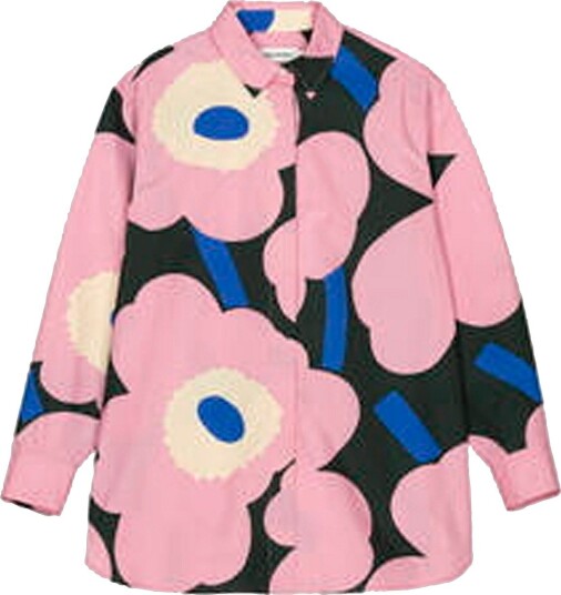 Marimekko - Skjorte Shirt RUOSTE UNIKKO - Rosa
