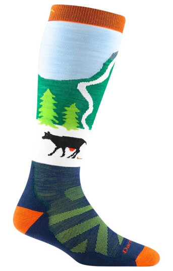 Darn Tough Pow Cow Otc Midweight With Cushion Green Large
