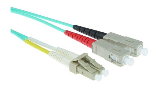 Act - Patch-Kabel - Lc Multi-Mode (M) Bis Sc Multi-Mode (M) - 1 M - Glasfaser - 50/125 Mikrometer - Om3 - Blau