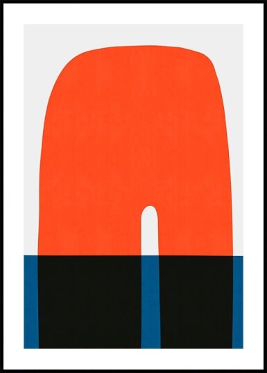 Blue and red 8 Plakat Plakat / 70x100cm