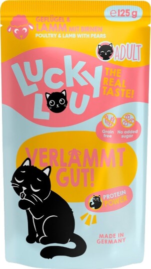 Lucky Lou Våtfôr Adult Fjærkre & Lam 16 X 125 G