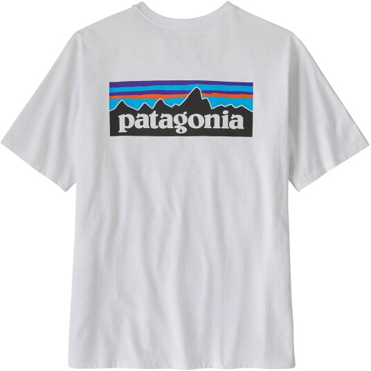 Patagonia Men's P-6 Logo Responsibili-Tee Hvit S Man Patagonia Men's P-6 Logo Responsibili-Tee Hvit S Man