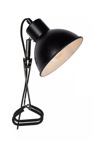 Lucide Moys bordlampe med clips Svart