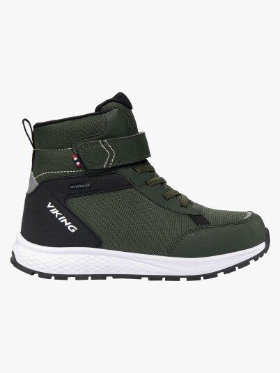 Viking Kids' Equip Sneaker Waterproof Insulated 30, Pine/Black Viking Kids' Equip Sneaker Waterproof Insulated 30, Pine/Black