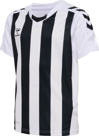 Hummel Spillerdrakt Core Striped Hvit/svart Barn størrelse 140 cm