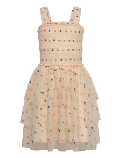 The New Tnnaria S_L Dress - Cream - 158/164 The New Tnnaria S_L Dress - Cream - 158/164