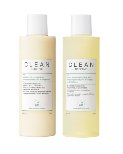 Clean Reserve Buriti Hydrating Body Lotion 296 ml + Clean Reserve Buriti & Aloe Body Wash 296 ml