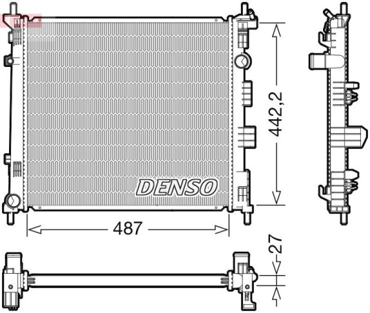 Radiator DENSO DRM46070