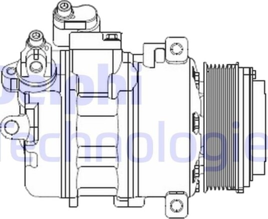 AC kompressor DELPHI CS20370 AC kompressor DELPHI CS20370