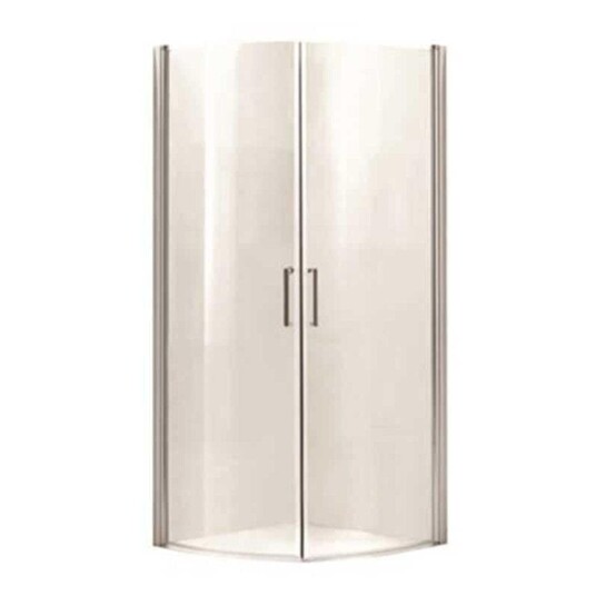 A-collection Imber Buet Dusjhjørne 80-90 Krom / 80x80cm Klart Glass