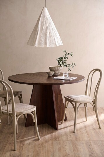 Ellos Home   Kjøkkenbord Eskil Ø 120 cm   Brun