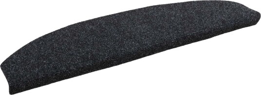 Selvlimende trappematter 15 pcs Svart 80 x 24,5 x 3,5 cm