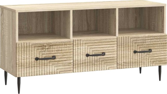 TV skap med skuff Sonoma eik 102 x 34,5 x 50 cm Konstruert tre TV skap med skuff Sonoma eik 102 x 34,5 x 50 cm Konstruert tre