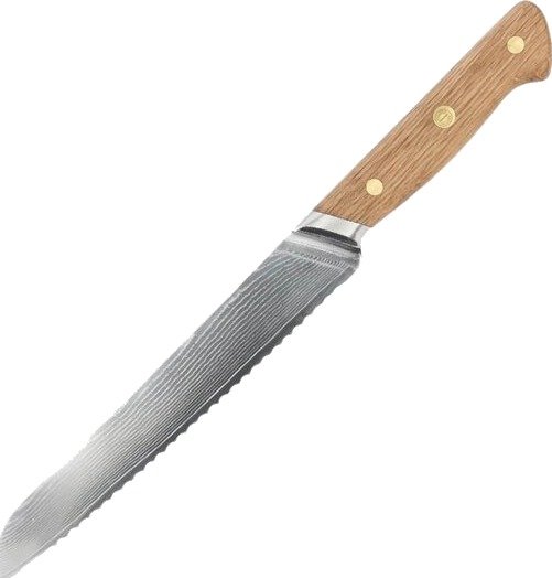 Pillivuyt Gourmet - Douron santokukniv 30,5 cm damaskusstål/eik