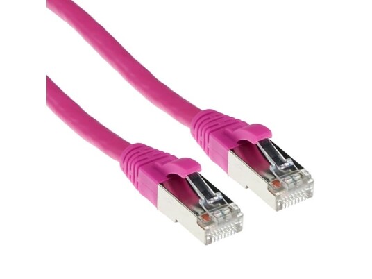 Act Fb2401 1M Cat6a Sf/Utp (S-Ftp) Rosa Nettverkskabel (Fb2401)
