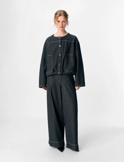 Object Objamy L/S Lo Shirt E Au 25 - Navy - 38 Object Objamy L/S Lo Shirt E Au 25 - Navy - 38