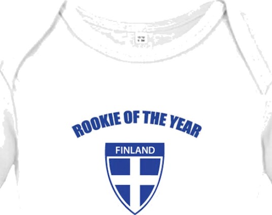 Netshirt Babybody Rookie of the Year Finland Small 93020-C-2-X11120-white-68 Netshirt Babybody Rookie of the Year Finland Small 93020-C-2-X11120-white-68