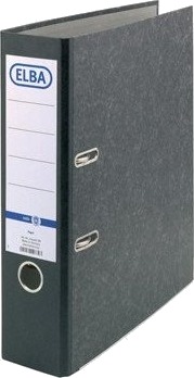 Elba Smart Skymarmormappe Ryggbredde: 80 Mm Svart Din A4 Omslag Laget Av Skymarmorpapir Limt Rygg 10428 Sw