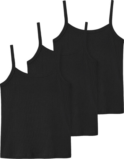 LMTD Nlfhinaja Strap Top 3P Black 134 140