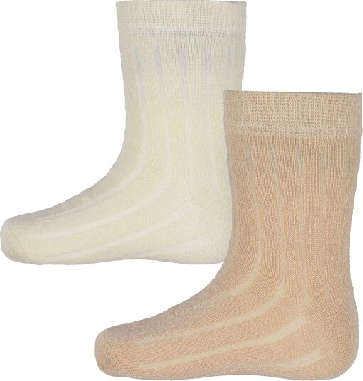 Minymo Ankle Sock Rib (2-Pack) Pink 27-30