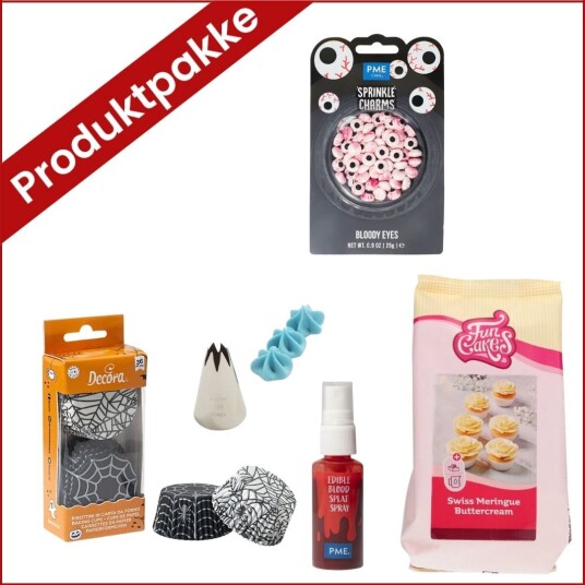 Produktpakke Til Spøkelsescupcakes Produktpakke Til Spøkelsescupcakes