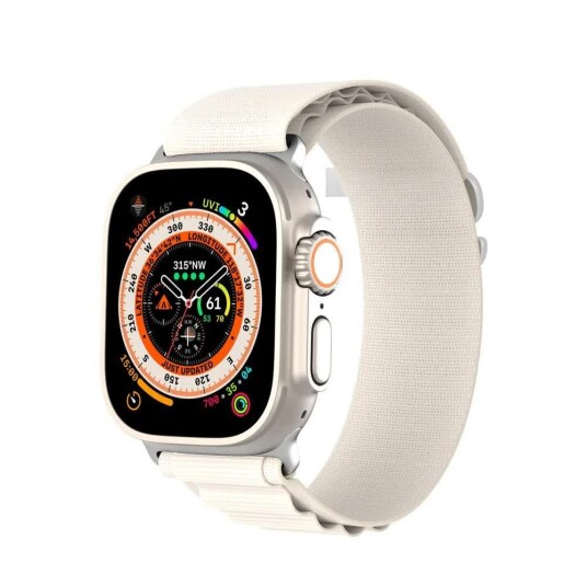 Dux Ducis GS Nylonreim for Apple Watch 42/44/45/49mm Platina Dux Ducis GS Nylonreim for Apple Watch 42/44/45/49mm Platina