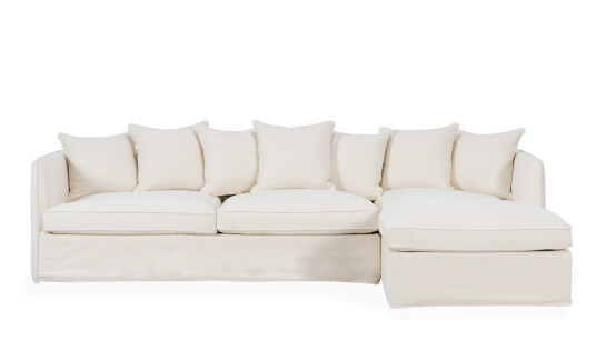 Soffadirekt STEDFORD Sovesofa Divan Høyre Beige Soffadirekt STEDFORD Sovesofa Divan Høyre Beige