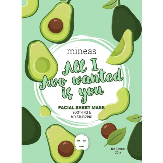 Mineas Facial Sheet Mask Soothing And Moisturizing All I Avo Wanted Is