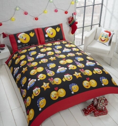 Jule Sengetøj ""Omg Det Er Jul! Lol"" Til Dobbeltdyne 200X200cm
