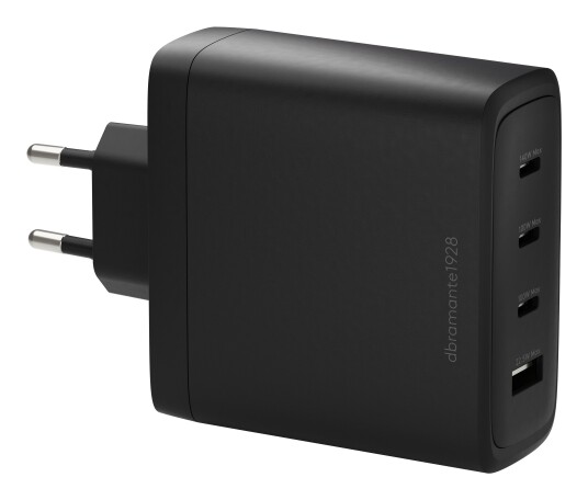 Dbramante1928 140W Vegglader med 3xUSB-C - Svart