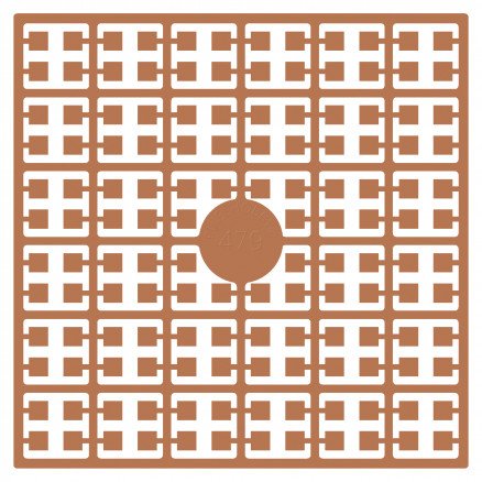 Pixelhobby Midi perler 479 lys mahogni 2x2mm 140 piksler