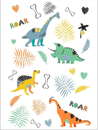 Folat Tatoveringer Dino Roar 68362