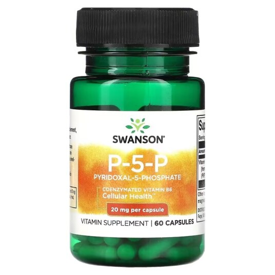 P5P Pyridoxal-5-Phosphate 20mg 60 kaps. SWANSON