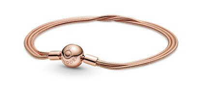 Pandora Armbånd i rosèforgylt 925 sølv 17 cm