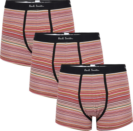 PS Paul Smith Men Trunk 3 Pack Signatr Multi/patterned L PS Paul Smith Men Trunk 3 Pack Signatr Multi/patterned L