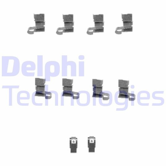 Tilbehørsett, skivebremse belegg DELPHI LX0432
