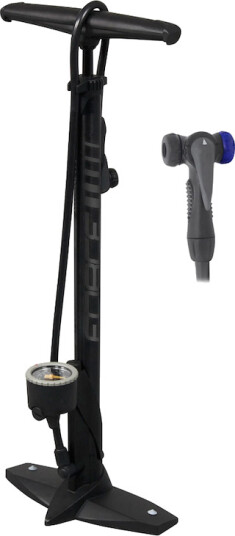 FORCE Hobby fotpumpe med manometer 11 Bar/160 PSI sort FORCE Hobby fotpumpe med manometer 11 Bar/160 PSI sort