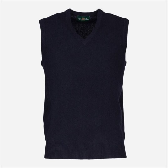 Alan Paine Slipover Lambswool - Navy Alan Paine Slipover Lambswool - Navy
