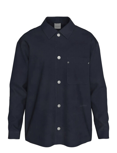 Calvin Klein Ls Viscose Blend Workwear Chore - Navy - M