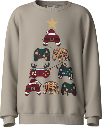 Name It Nkmvoluf Ls Nreg Sweat Bru   ISLAND FOSSIL   122 128