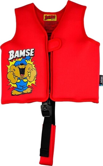 Swimpy Svømmevest Bamse 3-6 År 19-30 kg, Rød