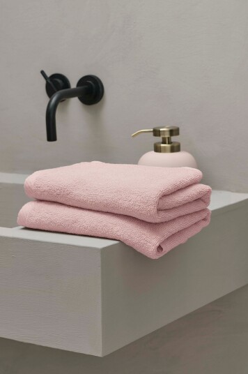 Ellos Home Håndkle Elise 50x70 cm Rosa