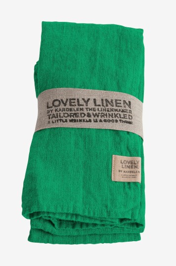 Lovely Linen   Serviett Lovely i vasket lin 4 pk   Grønn