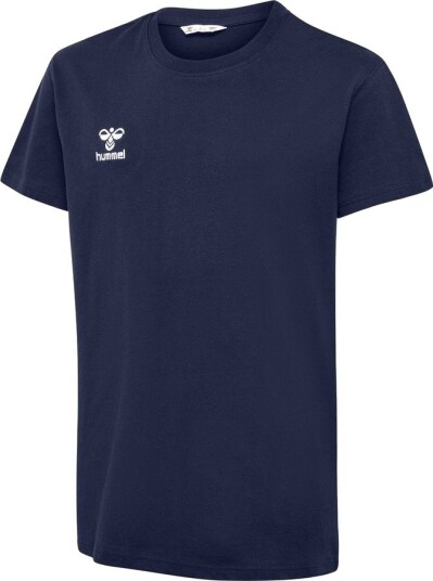 Hummel T skjorte Hmlgo 2.0   Marine Barn størrelse 164 cm