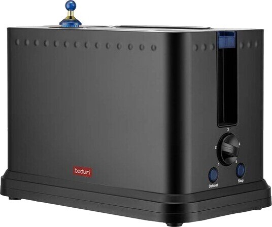 Bodum Ottoni 2-skjivers brødrister 940W med fem bruningsnivåer svart