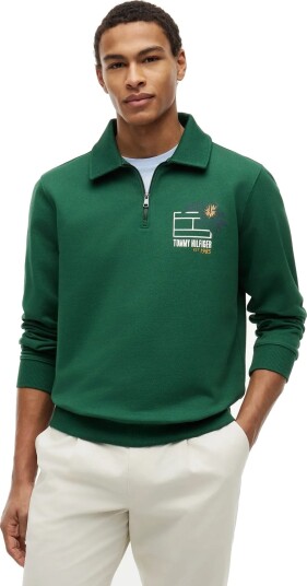 Tommy Hilfiger Summer Floral Graphic Rugby Crew Green S Tommy Hilfiger Summer Floral Graphic Rugby Crew Green S